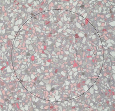 Кварцвиниловые полы Forbo Allura Material 63588DR7 pink terrazzo circle фото 1 | FLOORDEALER